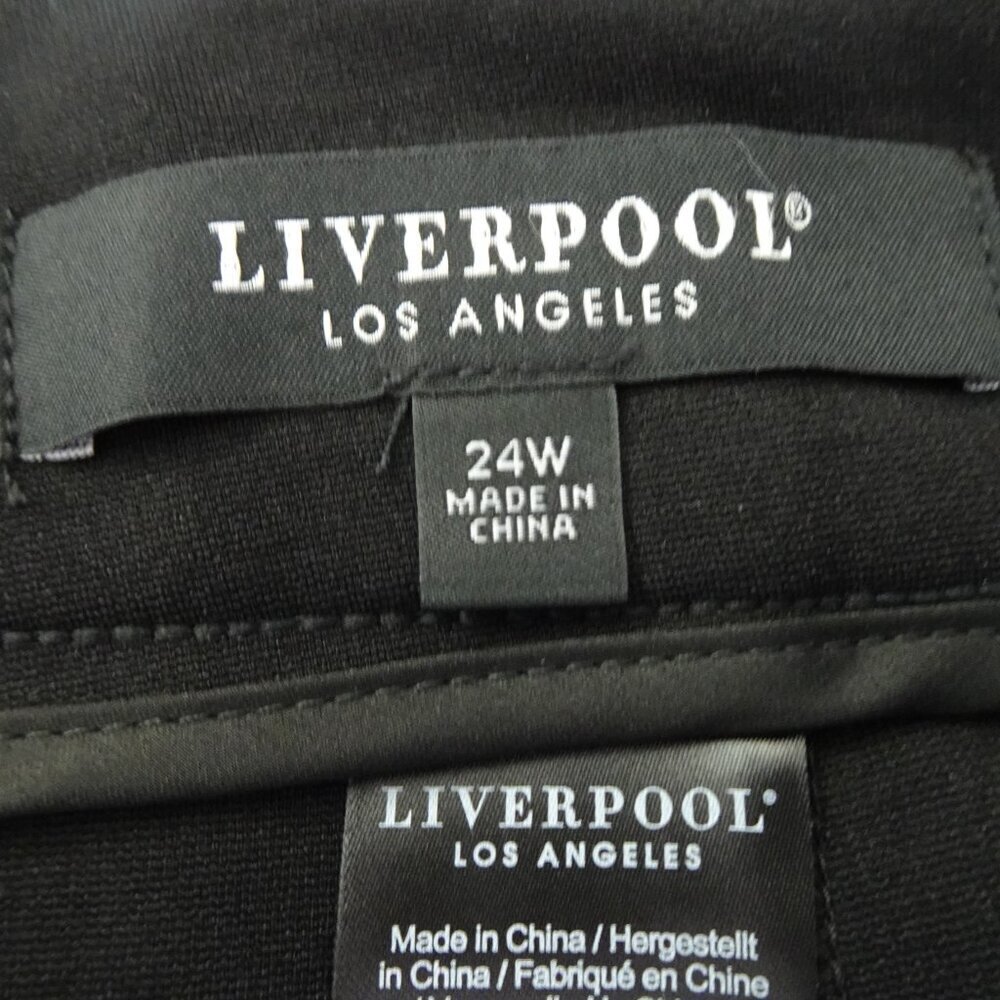 Liverpool Pencil Skirt Women's Plus Size 24W Black Short Capsule Wardrobe - Picture 10 of 12